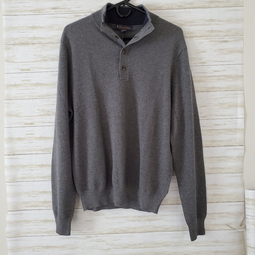 NWT Brooks Brothers collard sweatshirt